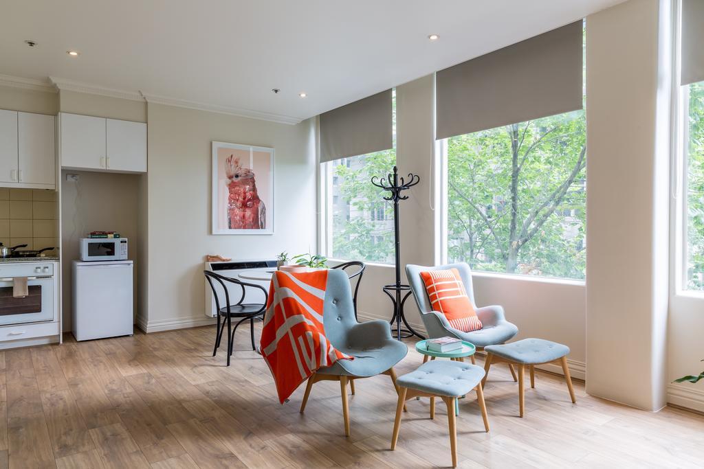 1 Exhibition Apartment Hotel 멜번 외부 사진